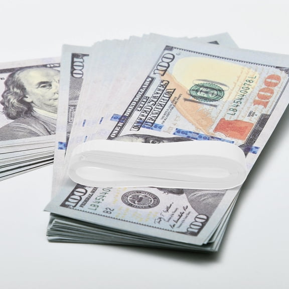 NIAIZEK 40Pcs Money Straps for Bills Paper Material Flexible Cash Wrappers Convenient Use