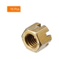 thumbnail image 3 of 10uds M12x1.75mm Tuerca Ranurada Unique Bargains Acero al Carbono Grado 8 Color Cinc, 3 of 6