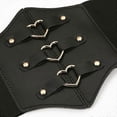 thumbnail image 1 of Corset PU Leather Cummerbunds Strap Belts for Women Banquet Elastic Tight High Waist Slimming Body Shaping Girdle, 1 of 5