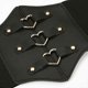 thumbnail image 1 of Corset PU Leather Cummerbunds Strap Belts for Women Banquet Elastic Tight High Waist Slimming Body Shaping Girdle, 1 of 5