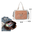 thumbnail image 5 of Bolsa Tote Pana Blanca 14" Mujer Con 10 Compartimentos Impermeable Blanco, 5 of 5