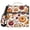 Cake Pomegranate Pumpkin, variant on 3 Ring Zipper Binder with Shoulder Strap Waterproof Trapper Keeper 2 Inch D-Ring 500 Sheets Capacity Pink Striped