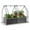 Black, variant on Gymax 4 x 2 x 3 FT Small Galvanized Raised Garden Bed w/Greenhouse Cover Windows Black & Transparent