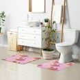 thumbnail image 6 of Yayeee Bath Rug for Bathroom Floor Non Slip Contour Fluffy Soft Absorbent Mat, 20"x24", Cartoon Doughnuts, 6 of 7