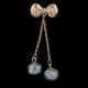 thumbnail image 5 of 2 Piezas Diamante Crystal Bow Flatback Adorno Con Borla Pendientes De Bola De Cristal Para La Ropa Botones Decorativos, Pinzas Para El Pelo, Bolsos Colgantes, Caja Del azul claro Soledad Botones de adornos de cristal, 5 of 10
