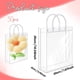 thumbnail image 2 of Paquete de 50 Bolsas de Regalo Transparentes con Asas, Bolsas de PVC Reutilizables A Granel, Bolsas de Regalo Transparentes, 2 of 5