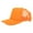 Orange, variant on MIASHUI Outdoor Solid Color Embroidered Men's and Women's Sun Hat Trucker Mesh Cap Adjustable Baseball Cap Orange