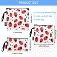 thumbnail image 3 of Dailycode Reusable Ziploc Bags Leakproof Sandwich Snack Freezer Bags Ladybugs 3 pack, 3 of 7
