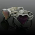 thumbnail image 5 of Opvise Unisex Fashion Heart Shape Color Changeable Mood Jewelry Lovers Couple Ring, 5 of 7