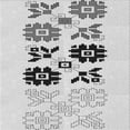 thumbnail image 1 of Ahgly Company Machine Washable Indoor Square Transitional Gray Area Rugs, 5' Square, 1 of 7