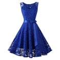 thumbnail image 3 of Women Dress Formal Ladies Wedding Bridesmaid Lace Long Dress, 3 of 8