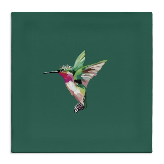 Stupell Industries Contemporary Hummingbird with Tiara Canvas Art, 17 x 17, by Amelia Noyes
