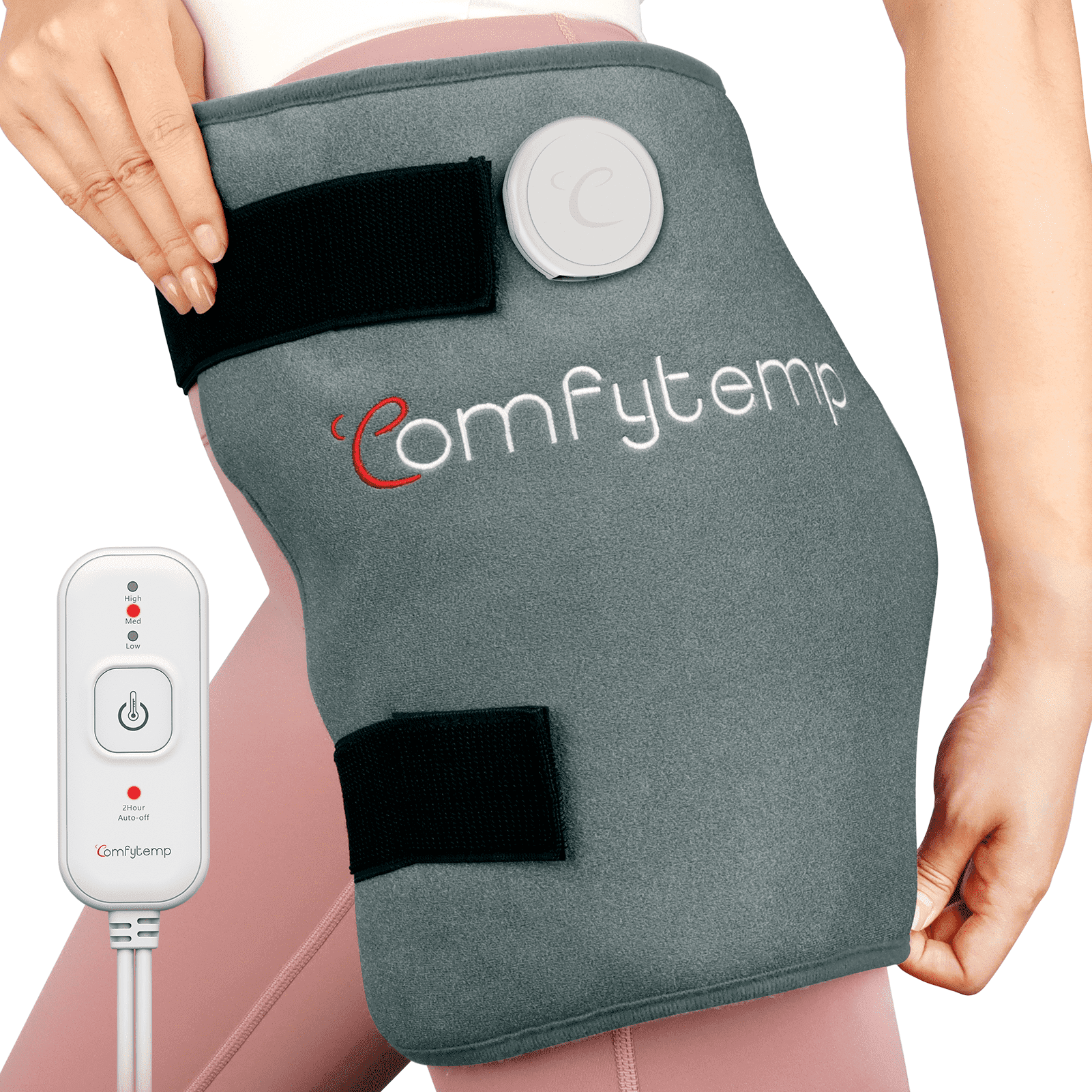 Comfytemp Hip Heating Pad, Wearable Heated Wrap for Lower Back Thigh Hip, Soothing Warmth & Relaxation, Birthday Gifts for Women Men, S/M