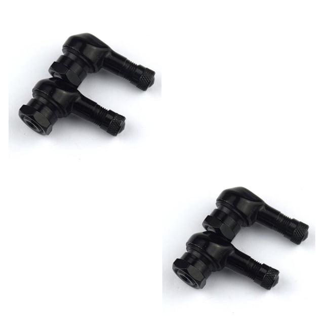 Scienceny Vástago de válvula de 2 piezas, accesorios mejorados a prueba de polvo, válvulas de vacío, accesorios para camiones, cubiertas a Negro 2piezas