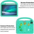 thumbnail image 4 of ELEHOLD Case for iPad Pro 11 2022/2021/2020/2018, Fun Animal Design EVA Durable Case with Handle & Stand & Strap, Easy Carry for Children,Green, 4 of 9