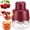 Transparent Red, variant on Borikise Cherry Pitter Tool Pit Remover, 7 In 1 Fruit Stoner Tool, Portable Handheld Corer For Baking, Cooking And Jam Prep