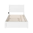 thumbnail image 4 of AFI NoHo Wood Full Bed with Footboard and Twin Trundle in White, 4 of 5