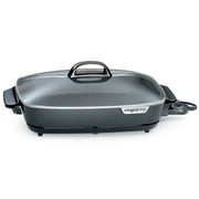 Open Box Presto Slimline Nonstick Electric Skillet with Tempered Glass Lid, 16"