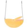 thumbnail image 1 of WRITWAA 1 Pc Sleeping Hammock Cotton Velvet Yellow Swing Bed For Winter, 1 of 8