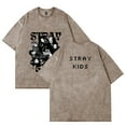 thumbnail image 5 of Stray Kids Merch Cotton Vintage Wash Tee Shirt Crewneck Short Sleeved Graphic t Shirts Style6, 5 of 8