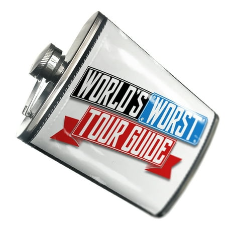 

NEONBLOND Flask Funny Worlds worst Tour Guide