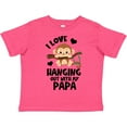 thumbnail image 3 of Inktastic Monkey I Love Hanging out with My Papa Boys or Girls Toddler T-Shirt, 3 of 5