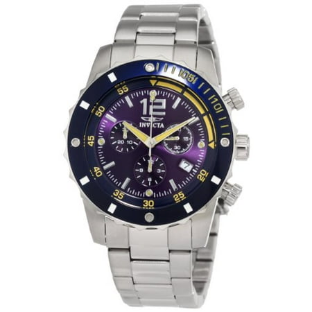 Invicta Men's 1246 II Collection Chronograph Blue Dial Stainless Steel Watch