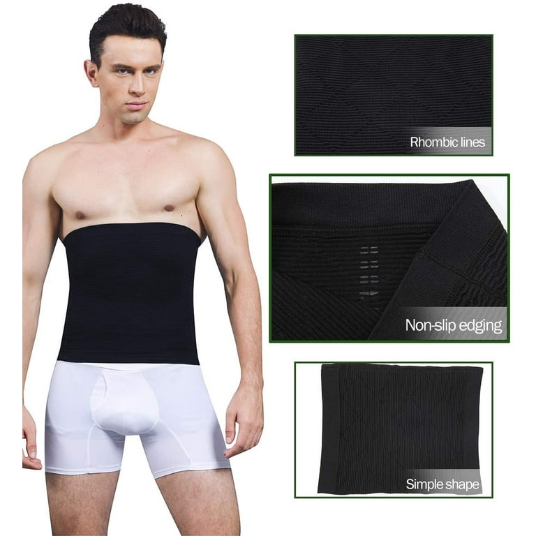 Vaslanda Men Underclothes Slimming Waist Trimmer Belt Abdomen Belly Girdle Weight Loss Body Shaper
