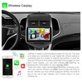 thumbnail image 5 of 9" Android 13 Car Radio Stereo for Chevrolet Aveo Chevy Sonic 2012-2016, Wireless CarPlay Android Auto GPS Nav WiFi Bluetooth DSP RDS SWC 2+32GB, 5 of 11