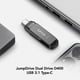 thumbnail image 2 of Unidad flash Lexar JumpDrive D400 128 GB USB 3.2 tipo C y tipo A, 2 of 8