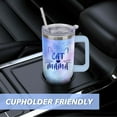 thumbnail image 6 of 40 oz Cat Mama Insulated Stainless Steel Travel Tumbler with Handle and Straw, Cat Themed Gifts for Women, Mother''s Day, 6 of 6