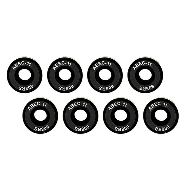 8 unidades de Rodamientos de Monopatín premium Sunnimix Rodamientos patinetas Negro