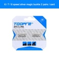 thumbnail image 1 of TOOPRE 2 pares de conectores de eslabones de cadena de bicicleta MTB Bike Master Links (6/7/8S) Likrtyny  paseo en bicicleta, 1 of 9