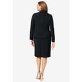 thumbnail image 3 of Jessica London Women's Plus Size Two Piece Single Breasted Jacket Dress Suit Outfit, 3 of 6