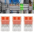 thumbnail image 1 of Push in Wire Connector Kit, Quick Connect Electric Terminal Block with Test Holes, Tin Plated Copper, Flame Retardant Shell, for Single Strand & Multi Strand Hard Wire, 24A 7KW, 1 of 7