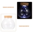 thumbnail image 3 of TEHAUX Transparent Glass Terrarium Vase with Wood Lid Hydroponic Desktop Plant Jar, 3 of 8