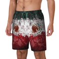 thumbnail image 5 of Mens Mexico Flag 2 in 1 Quick Dry Swim Trunks with Compression Liner Beach Shorts, 5 of 6