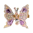 thumbnail image 2 of Pinza de pelo de mariposa con pedrería móvil para mujer - Diseño de alas aleteantes en 3D, 2,17 x 1,57 pulgadas, Regalo para ella, accesorio para el pelo de bodas y fiestas, 2 of 5