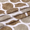 thumbnail image 4 of Zzistar Moroccan Design Rod Pocket Window Tier Curtains, 27x45 inch, Taupe, 4 of 7