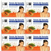 H0 Jour Papaya Beauty Soap 250g (Pack of 6)