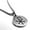 Silver, variant on Stainless Steel Religious Chi Rho Round Medallion Pendant Necklace