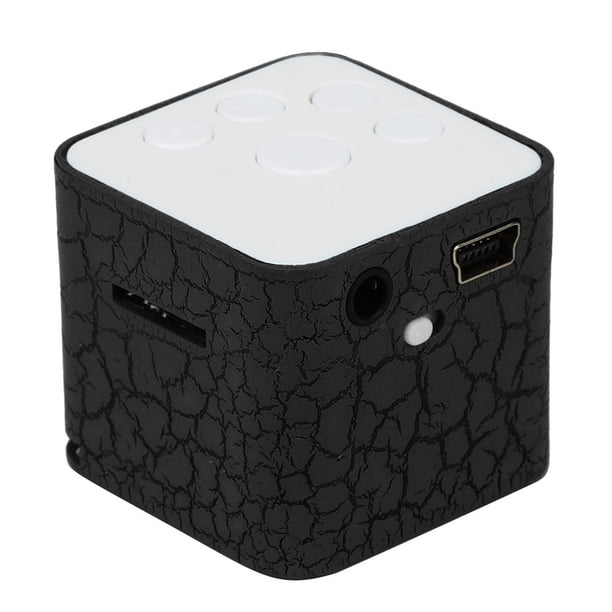 Mini Altavoz Portátil Colorido Grieta Luz Led Altavoz Pequeño Caja De Sonido Cubo Soporte Tarjeta Micro Sd / Tf Inevent EL017246-01