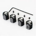 thumbnail image 5 of Car Skull Logo Anit-theft Metal Wheel Tire Valve Cap Tyre Dust Caps For Different Skull Style 40pcs = 10 Sets, 5 of 5