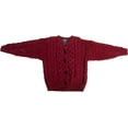 thumbnail image 6 of Aran Woollen Mills Cardigan Sweater for Kids 100% Premium Soft Merino Wool Cable Knitted Made in Ireland, 6 of 8