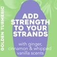 thumbnail image 3 of OGX Strength & Length + Golden Turmeric Shampoo with Coconut Milk to Soothe Scalp & Nourish Hair, Ayurveda Sulfate-Free Surfactants for Stronger & Longer Hair, 13 fl. oz, 3 of 9