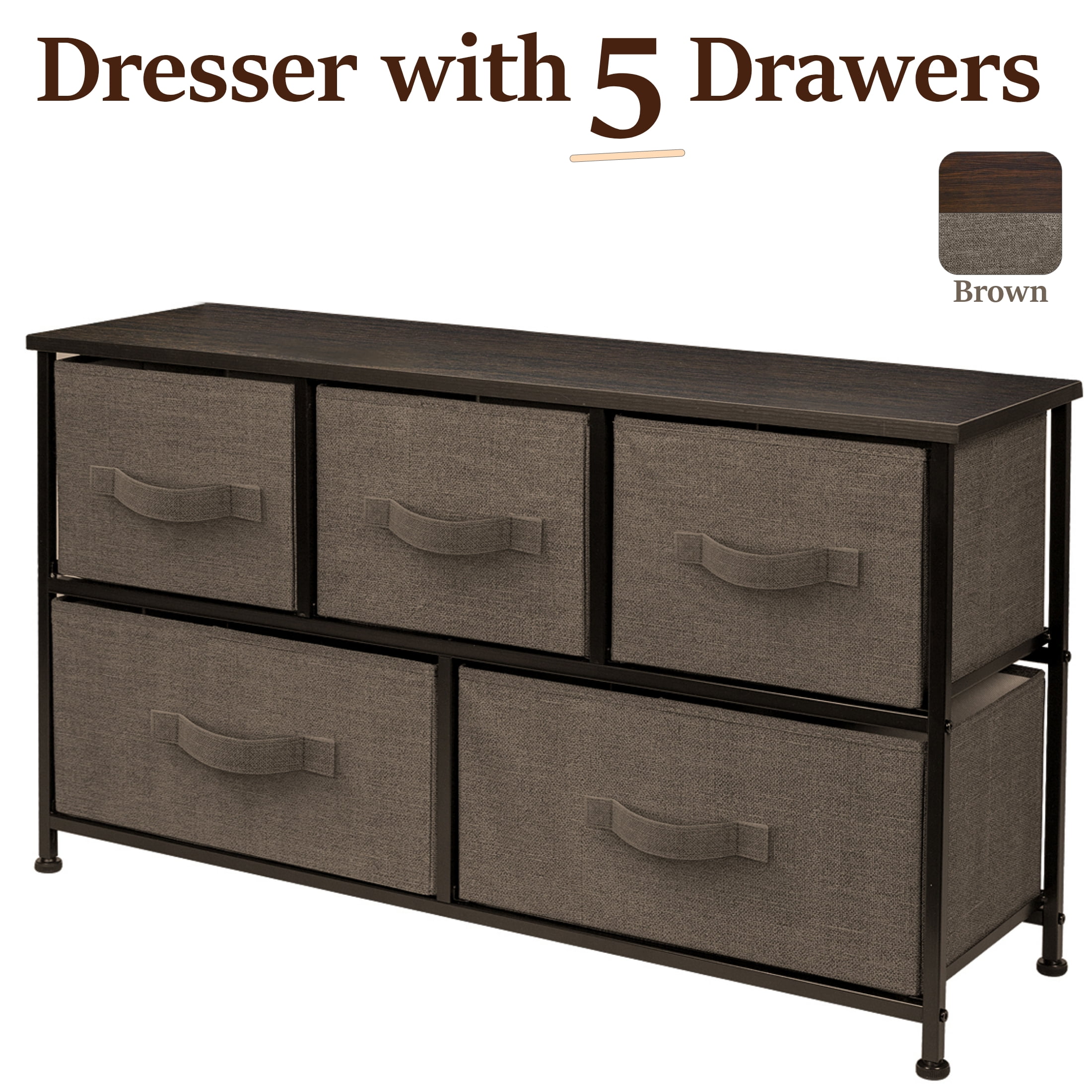 Storage Cube Dresser Brown