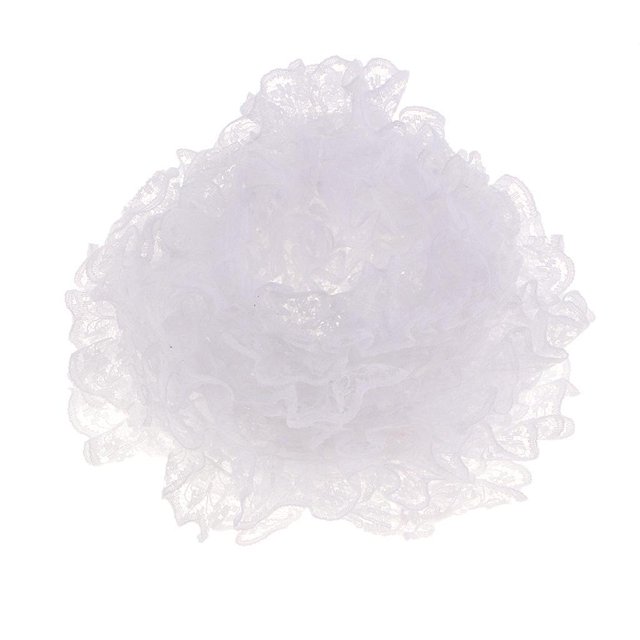 1 Rouleau Ruban en Dentelle Tissu Floral Robe de Mariée/mariage Fleur Dentelle Table - Blanc