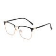 thumbnail image 1 of Blue Light Blocking Glasses Metal Square Anti UV Ray Computer Glasses for Unisex Daily Use, 1 of 4