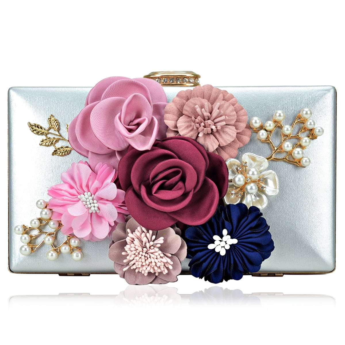 floral evening bag