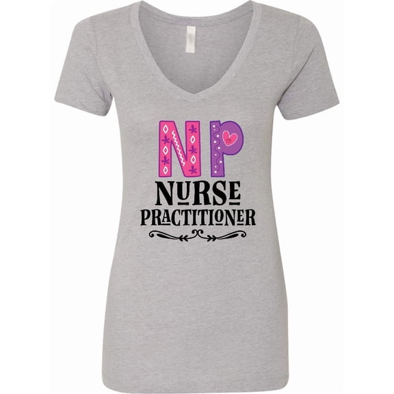 Inktastic Nurse Practitioner Np Appreciation Women's V-Neck T-Shirt